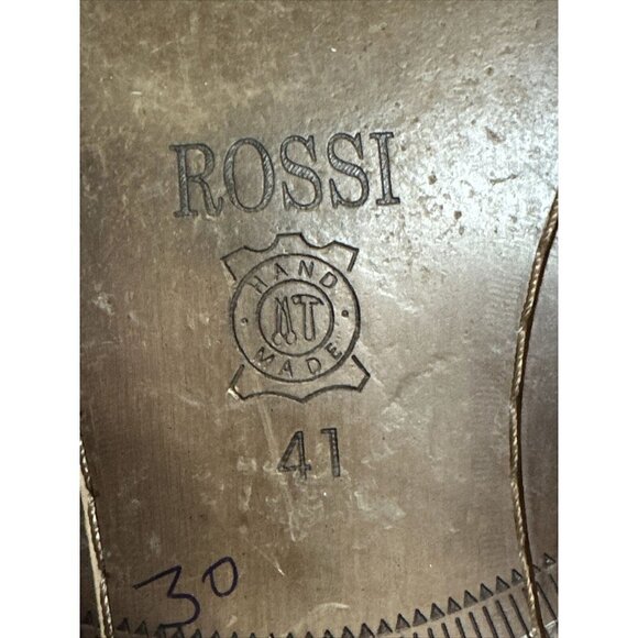 Rossi Men\'s Burgundy Brown Dress Shoes Size 8/41 Made in Italy main image 8